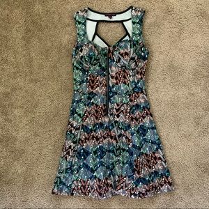 A-Line Printed Material Girl Dress